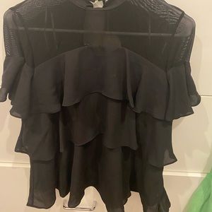 MESH CHIFFON 3 TIDRED RUFFLE SMALL PATRIZA LUCA